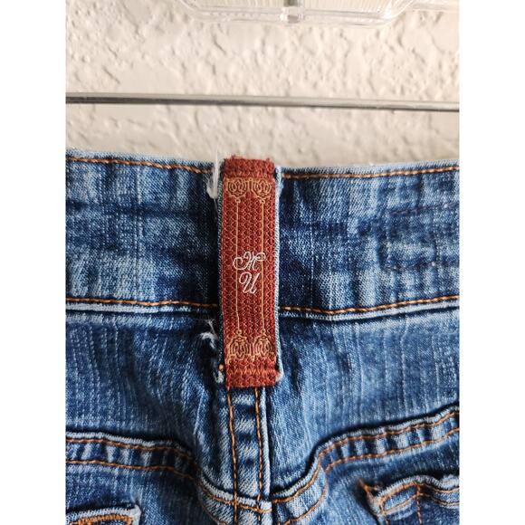 Y2k Mu Jeans Authentic Dungarees Med Wash Straight Leg Denim Jeans 10 - Picture 5 of 10